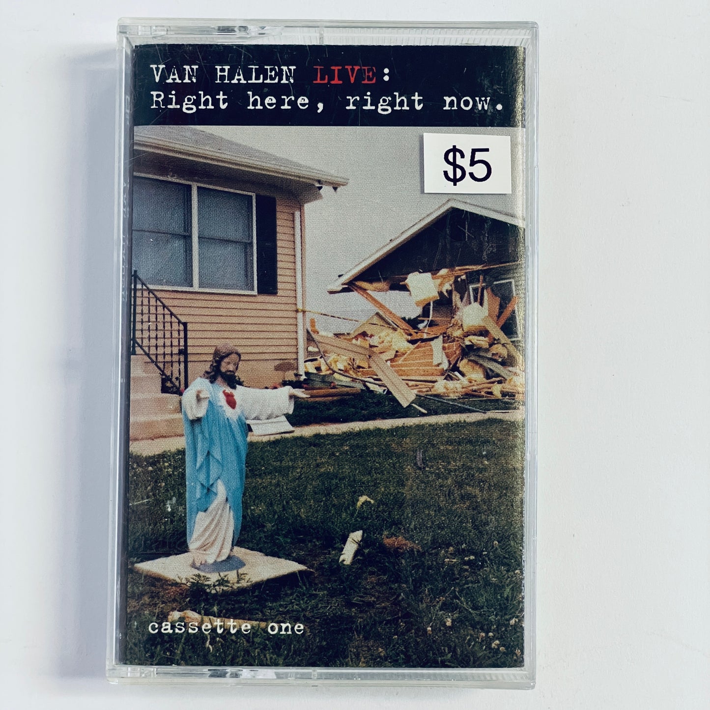Van Halen – Live: Right Here, Right Now. cassette tape (used)