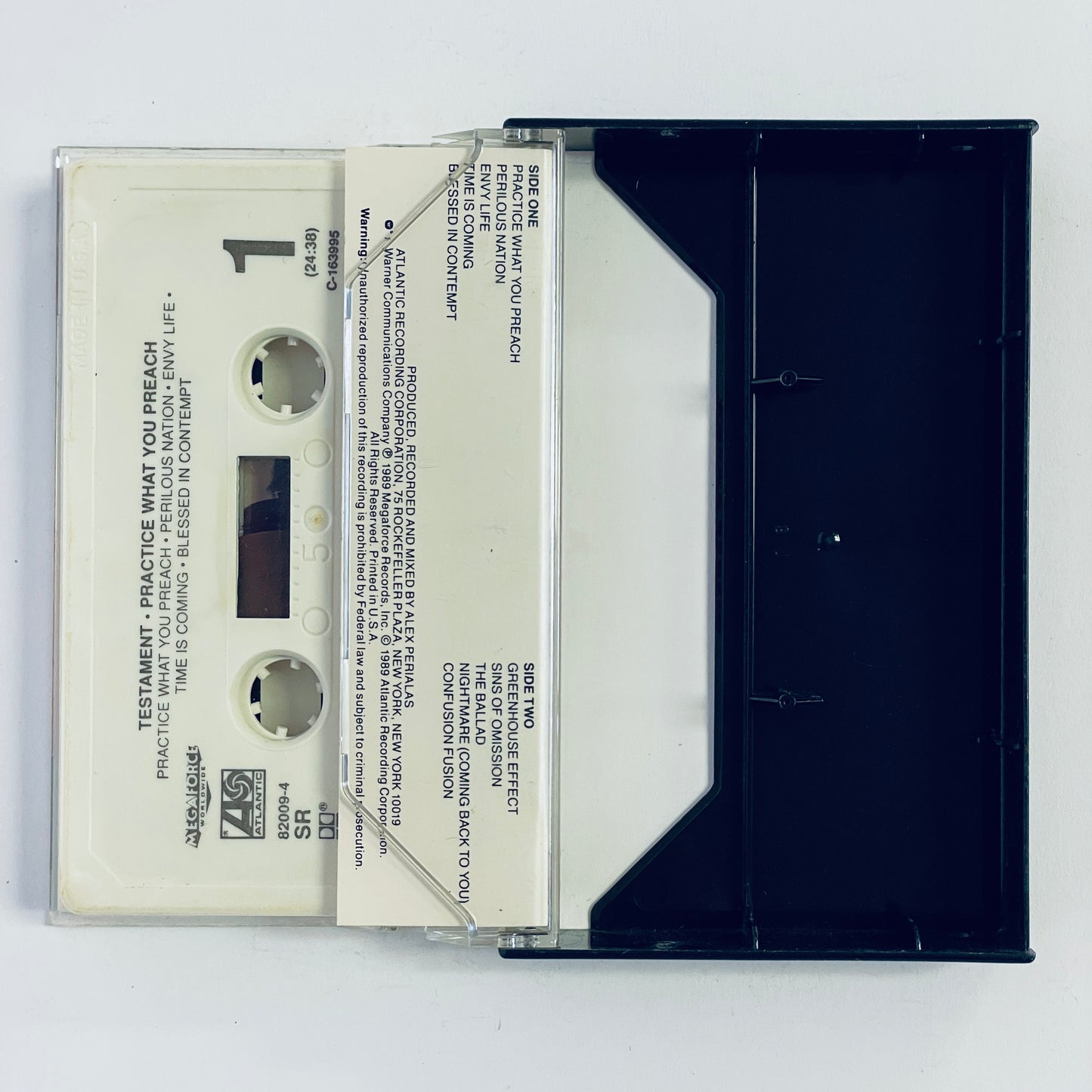 Testament – Practice What You Preach cassette tape (used)