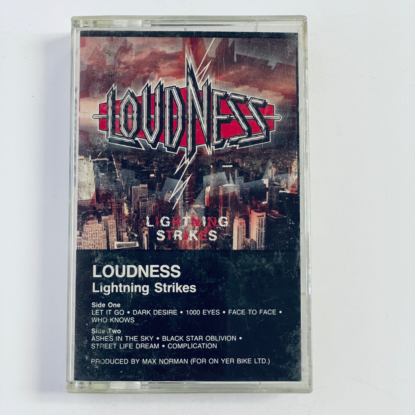 Loudness – Lightning Strikes cassette tape (used)