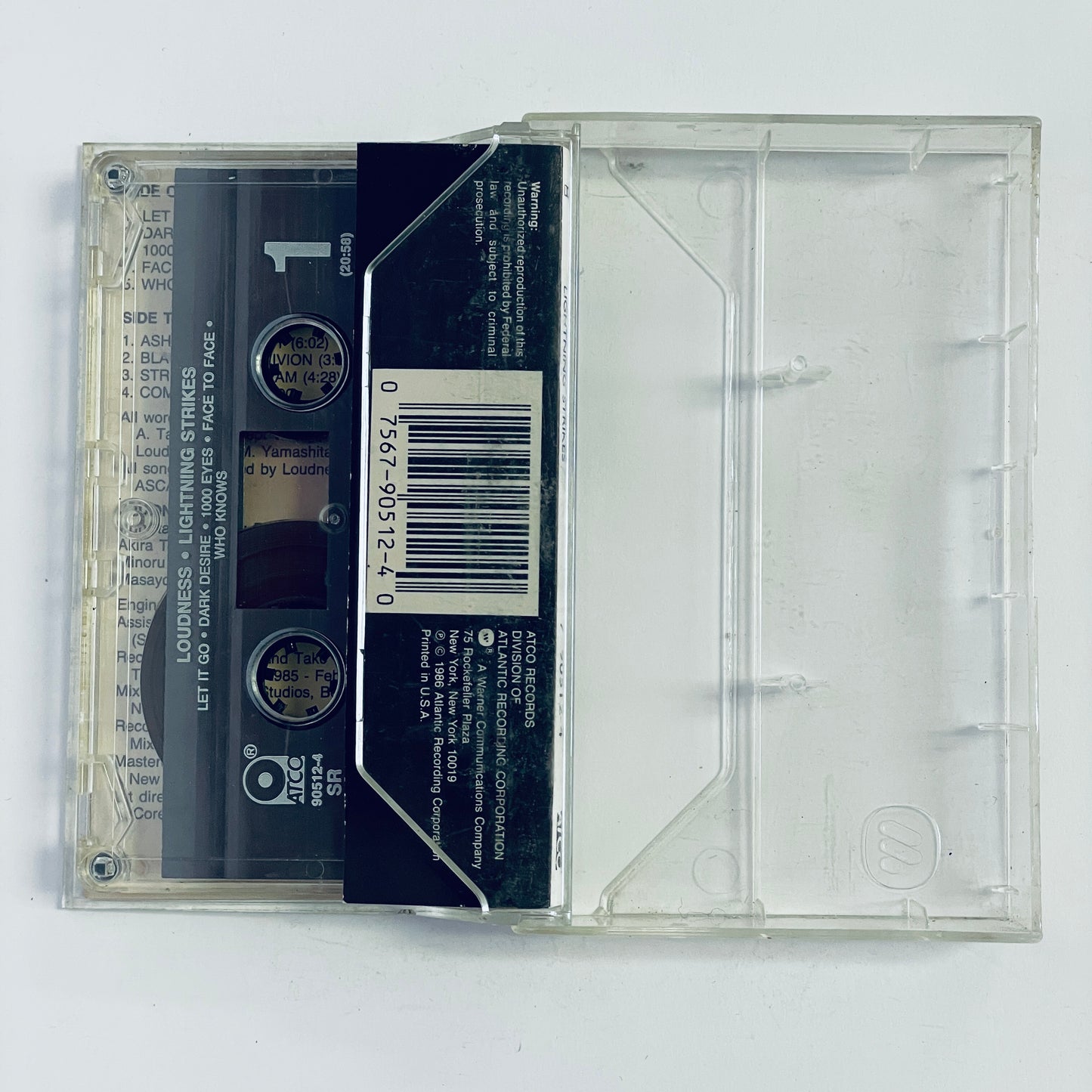 Loudness – Lightning Strikes cassette tape (used)