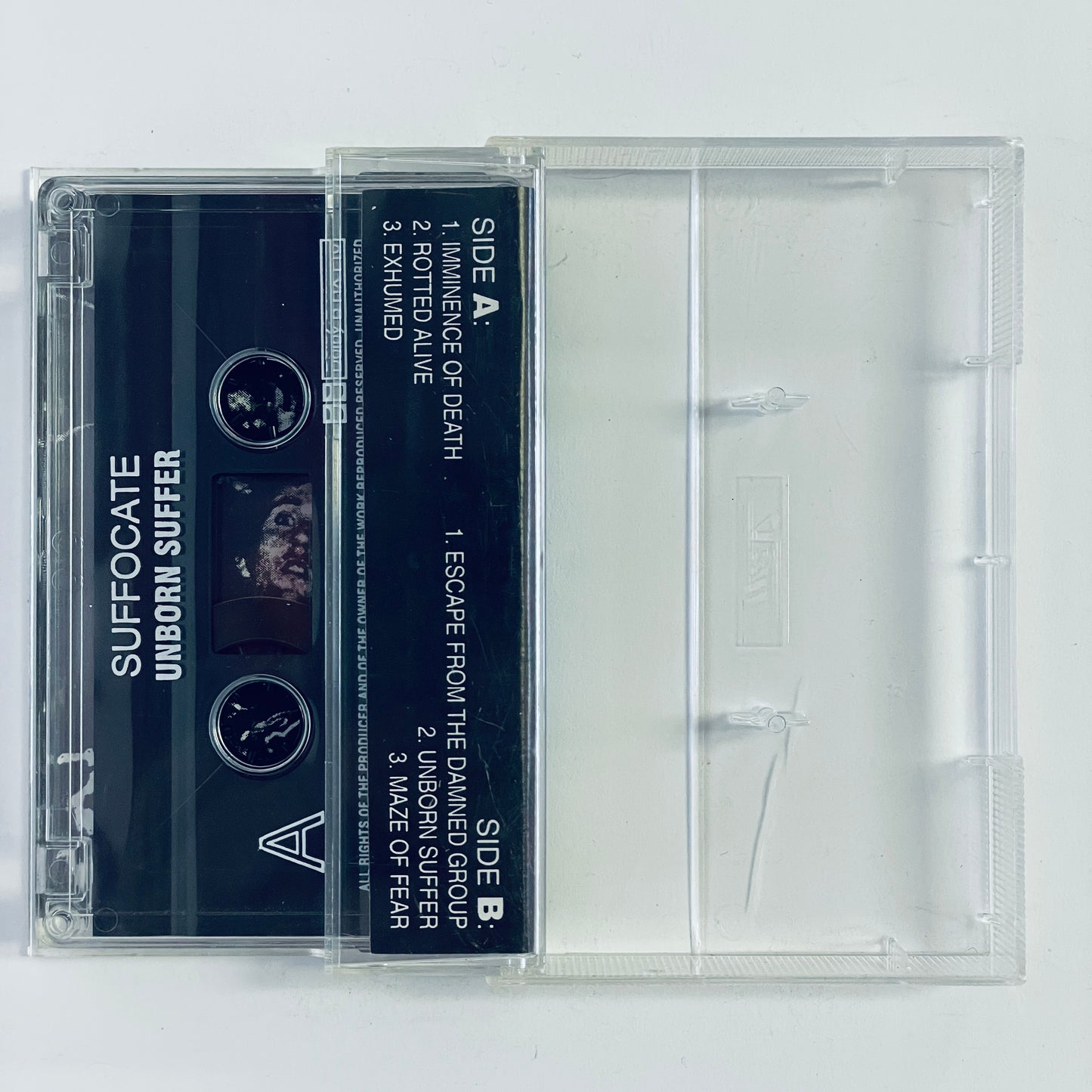 Suffocate – Unborn Suffer cassette tape (used)