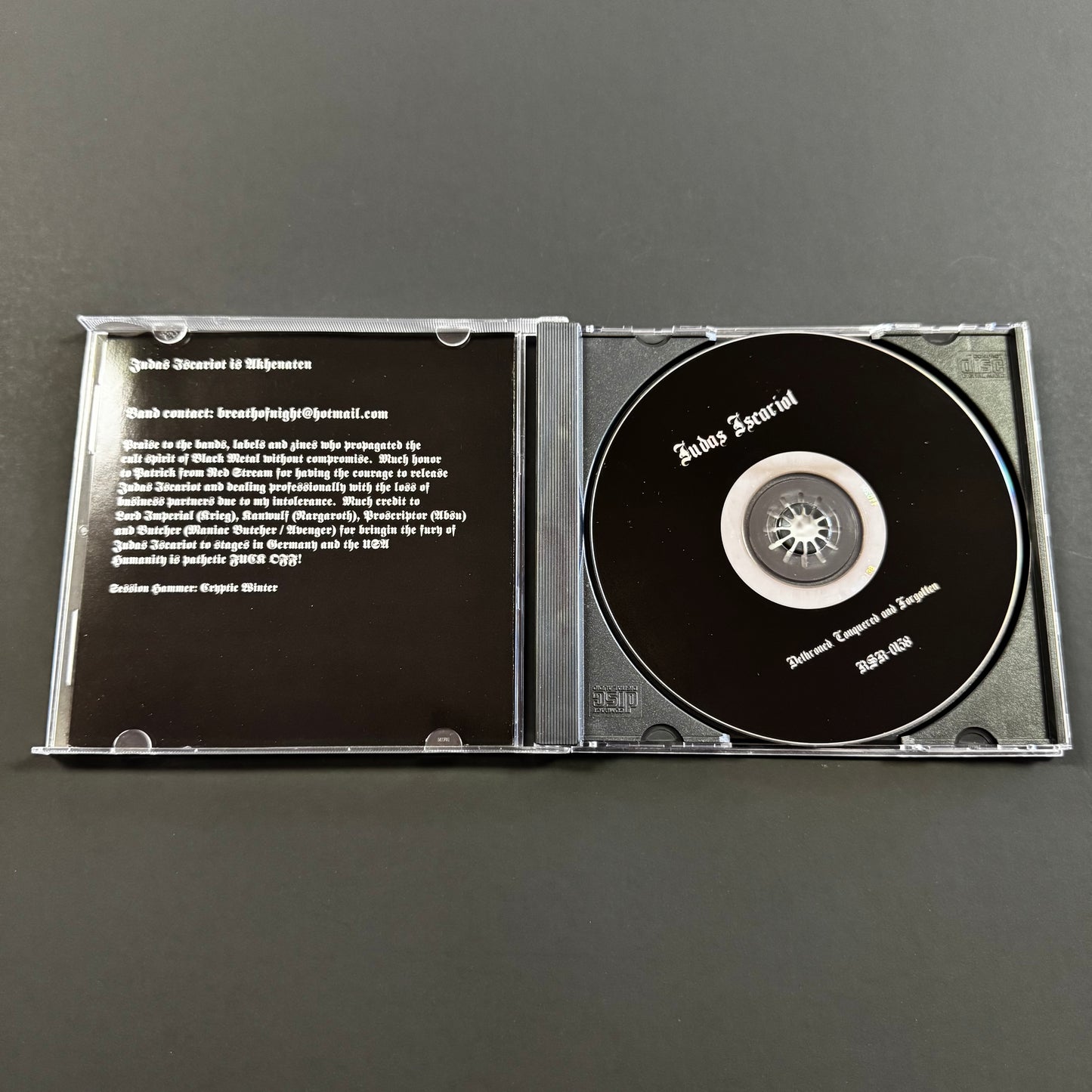 Judas Iscariot - Dethroned, Conquered and Forgotten CD (used)