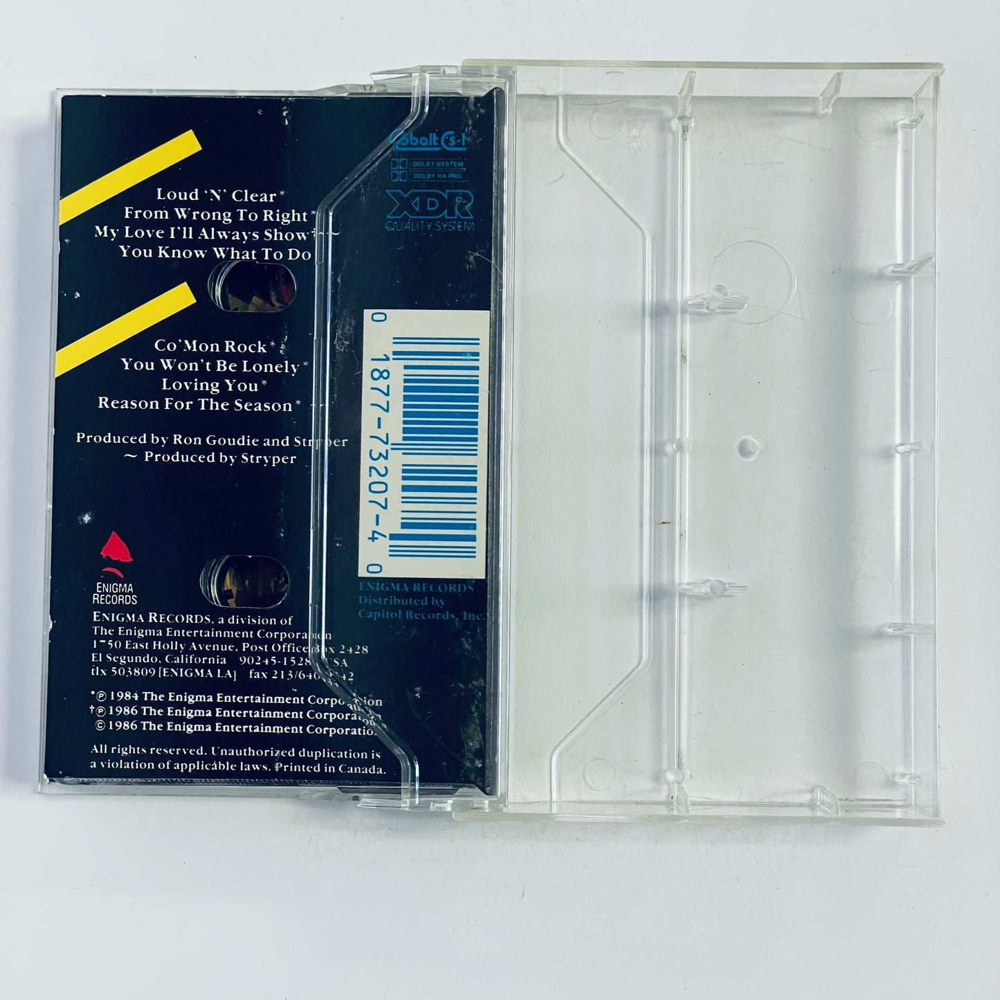 Stryper – The Yellow And Black Attack cassette tape (used)