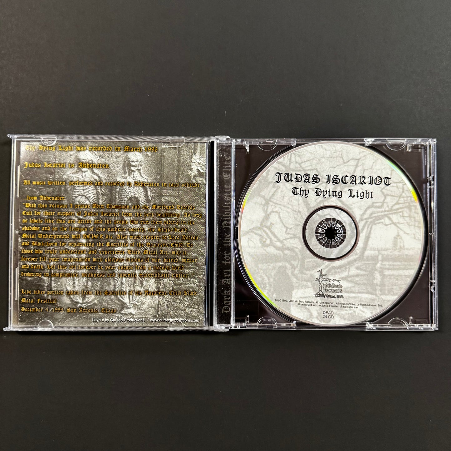 Judas Iscariot - Thy Dying Light CD (used)