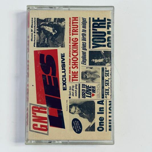 Guns N' Roses – G N' R Lies cassette tape (used)