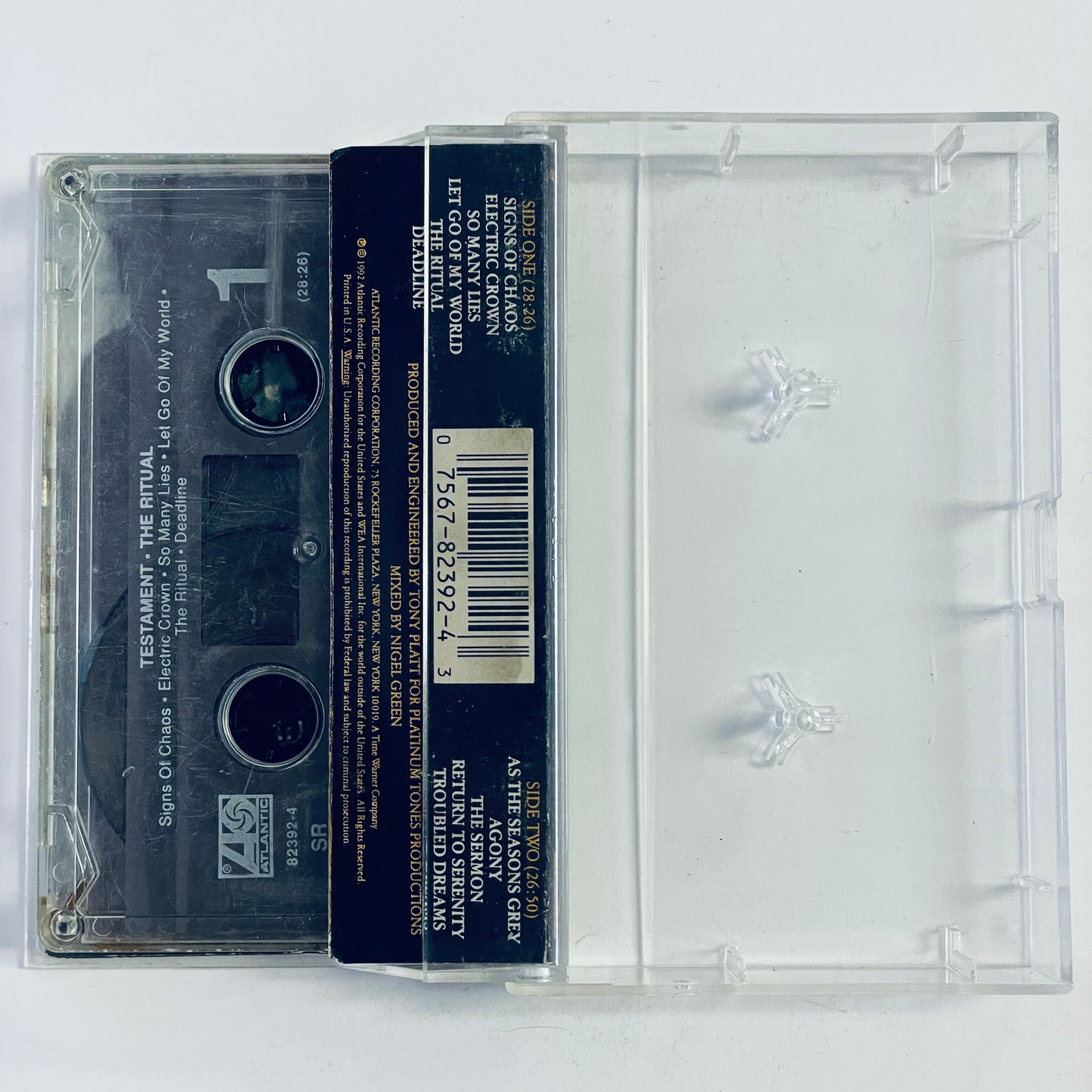 Testament – The Ritual cassette tape (used)