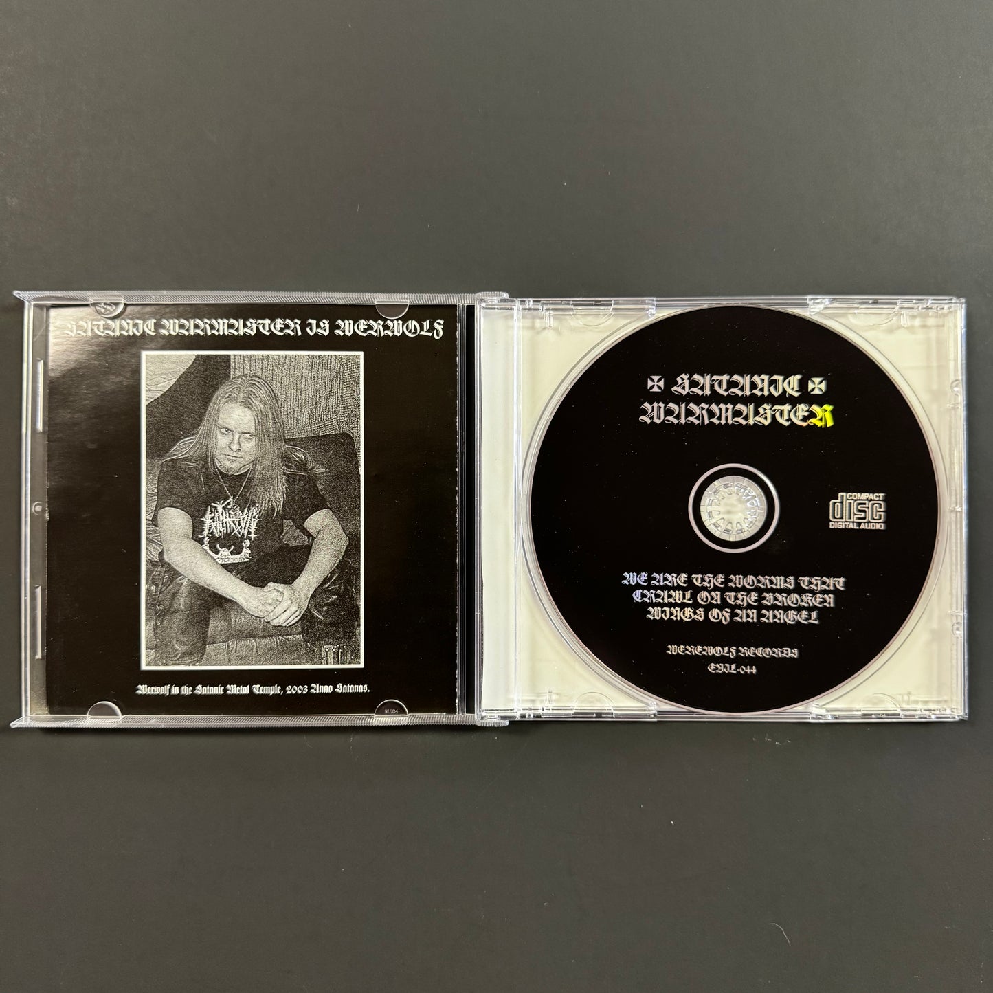 Satanic Warmaster - We Are the Worms That Crawl on the Broken Wings of an Angel (A Compendium of Past Crimes) original CD (used)