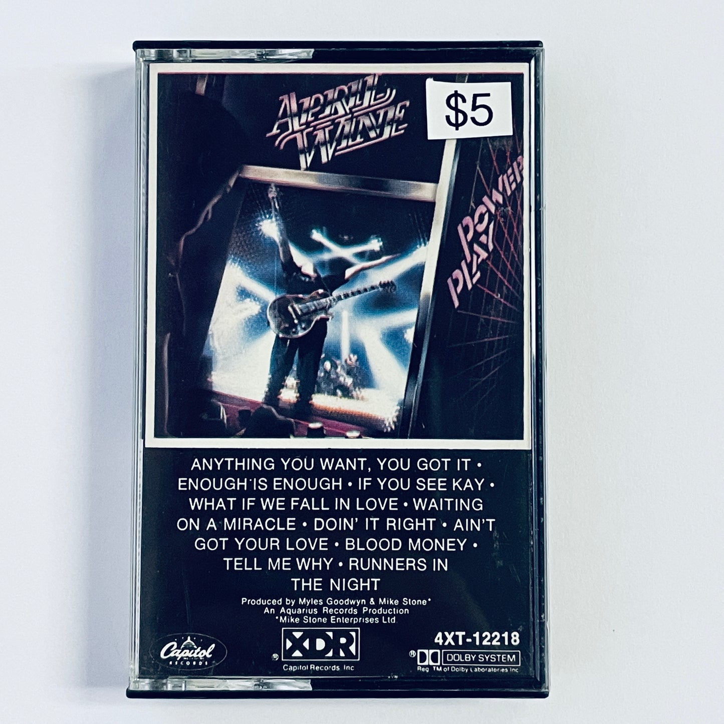 April Wine - Power Play cassette tape (used)