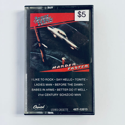 April Wine – Harder.....Faster cassette tape (used)