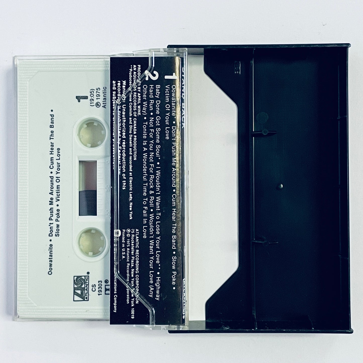 April Wine – Stand Back cassette tape (used)