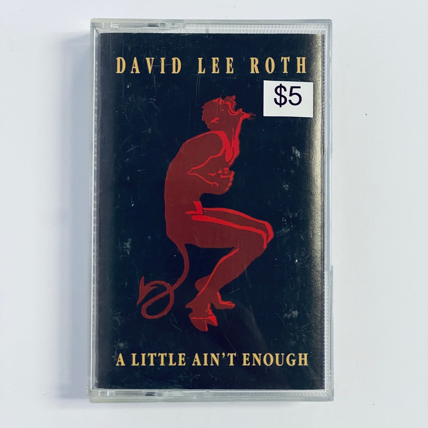 David Lee Roth – A Little Ain't Enough cassette tape (used)