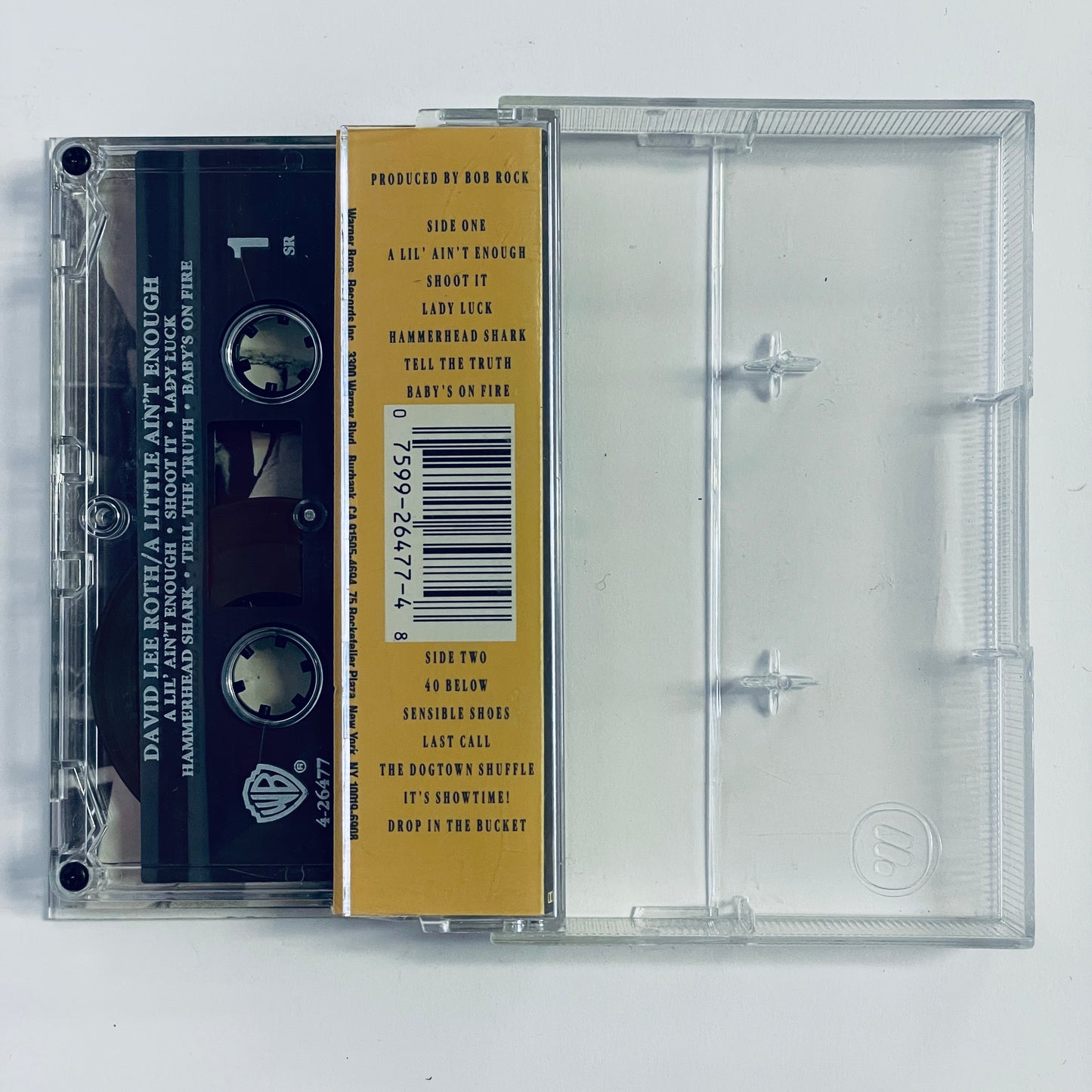 David Lee Roth – A Little Ain't Enough cassette tape (used)