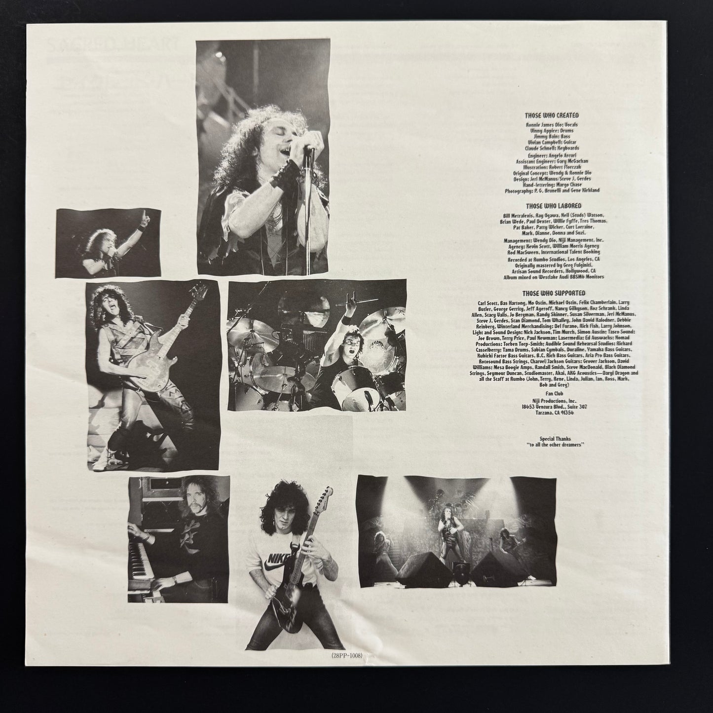 Dio - Sacred Heart original LP - Japanese pressing with obi (used)
