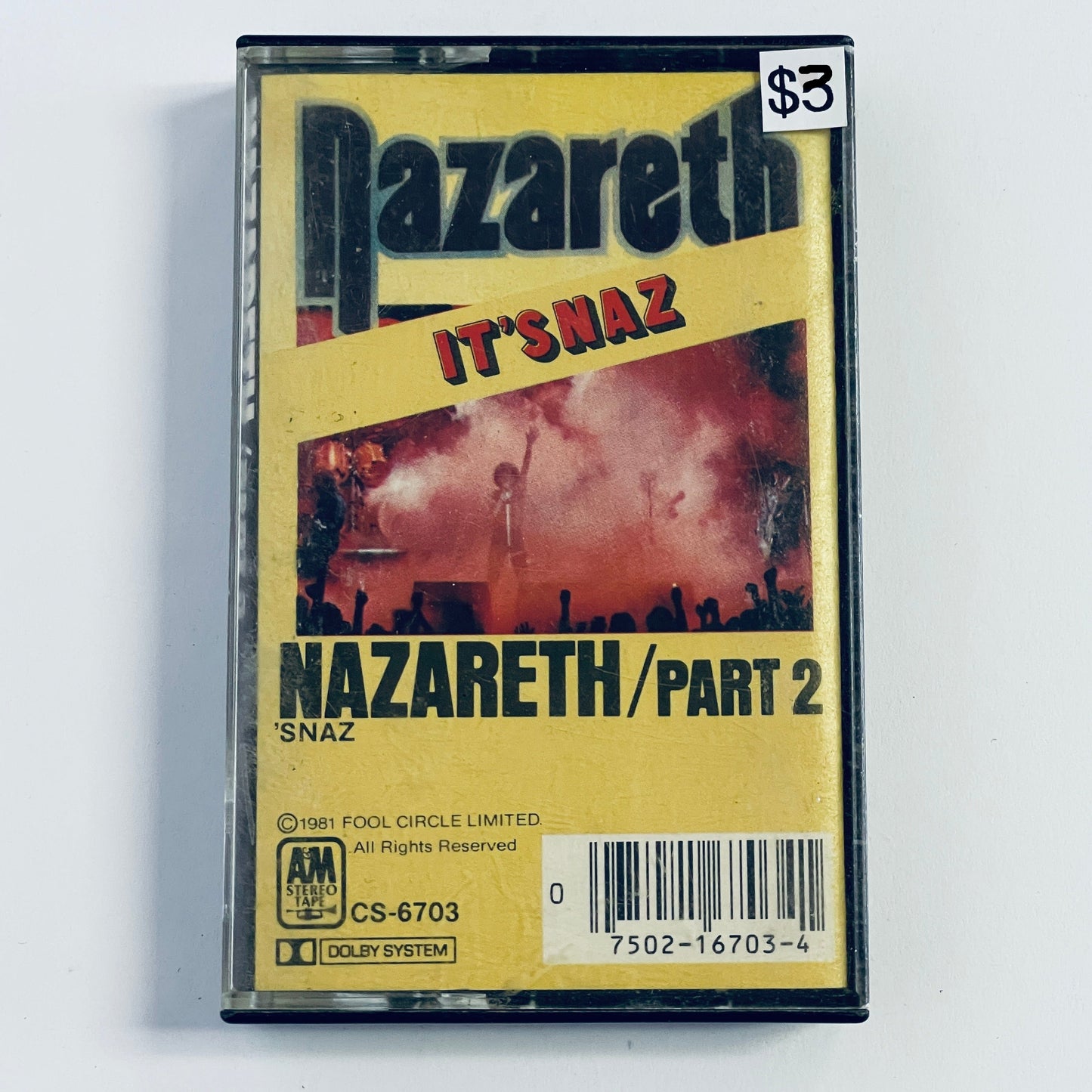 Nazareth - 'Snaz Part 2 cassette tape (used)