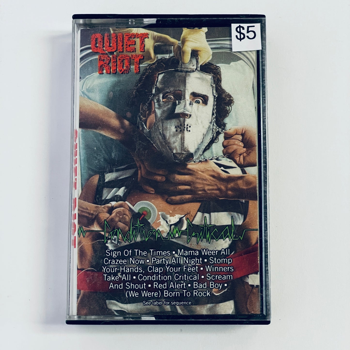 Quiet Riot – Condition Critical cassette tape (used)