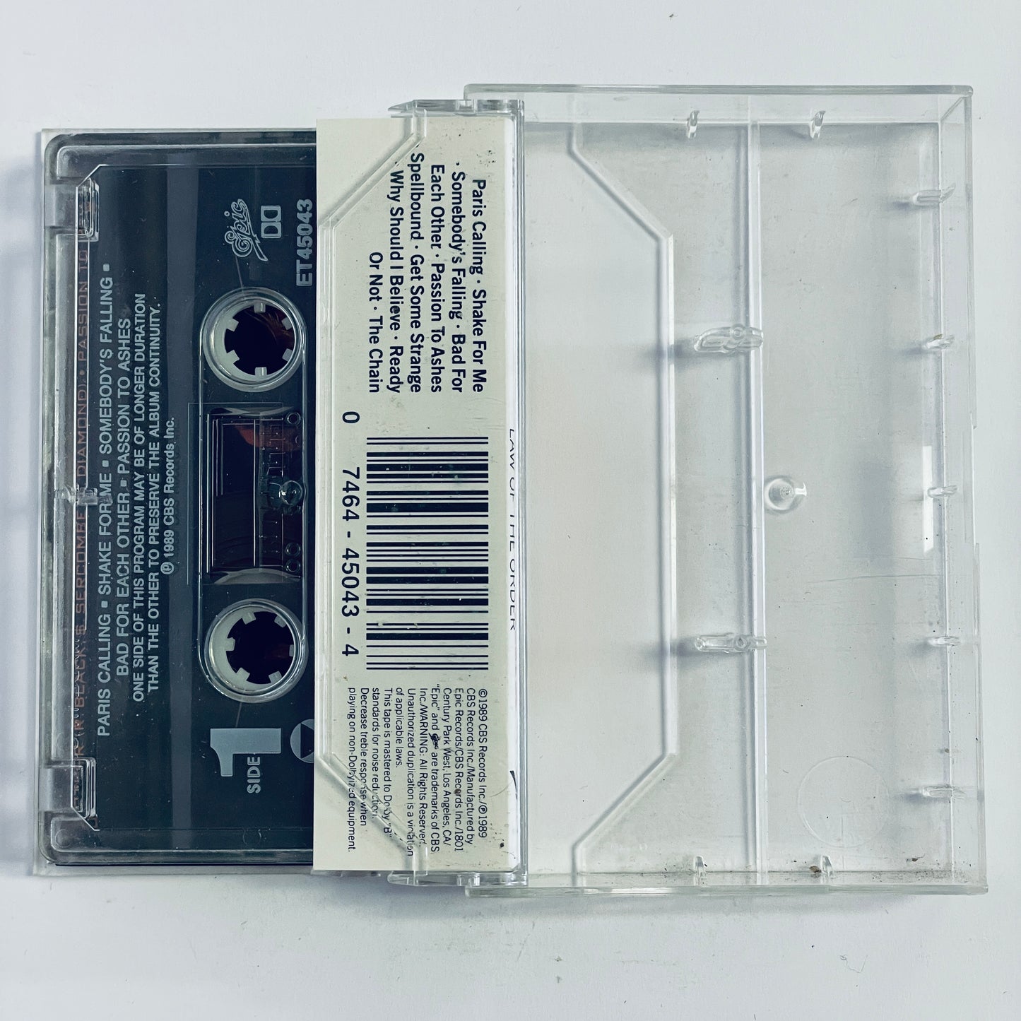 Shark Island – Law Of The Order cassette tape (used)