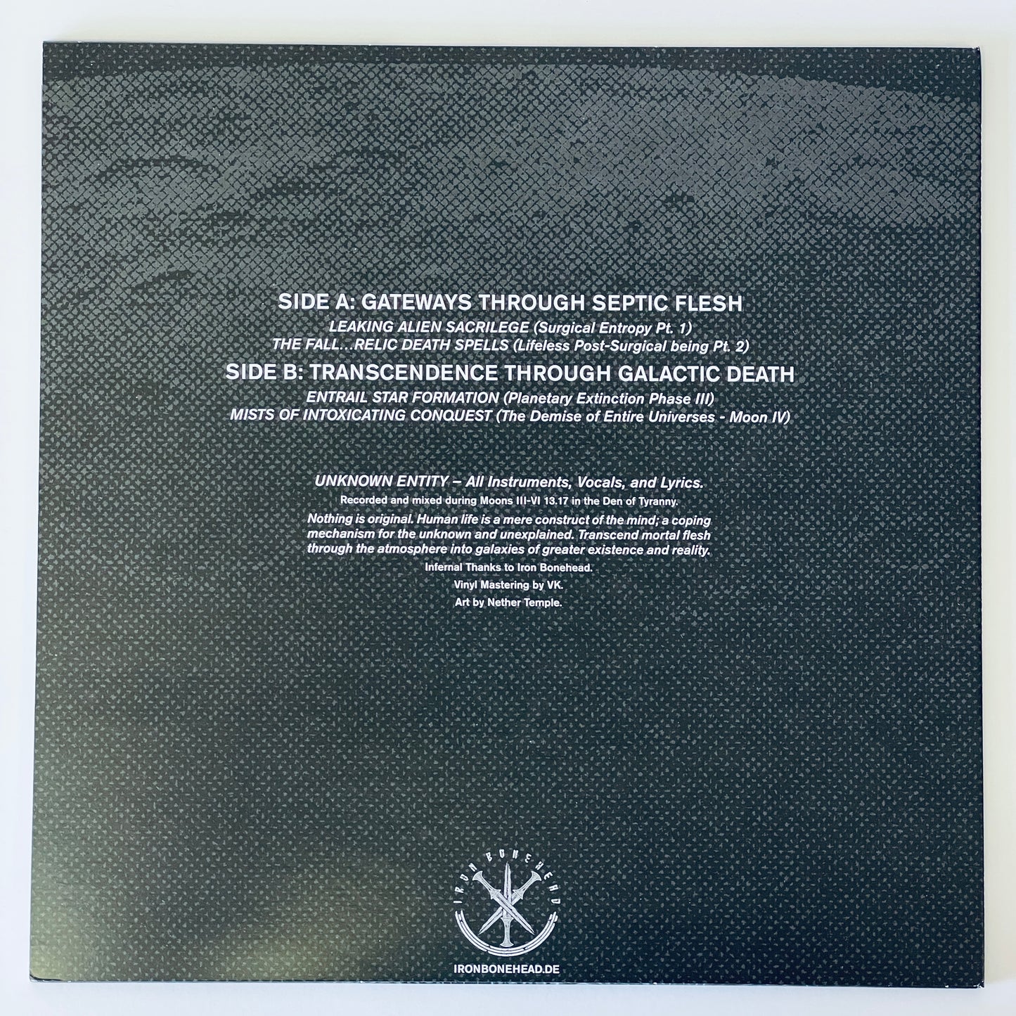 Cosmic Void Ritual - The Excreted Remains Of The Sabatier System LP (used)