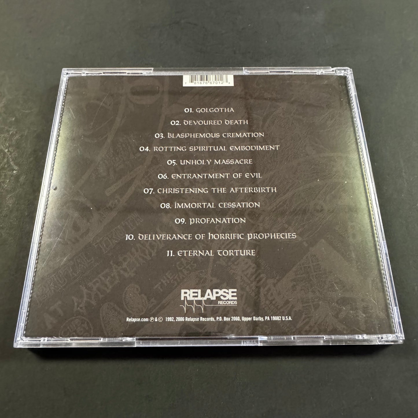 Incantation - Onward to Golgotha CD (used)