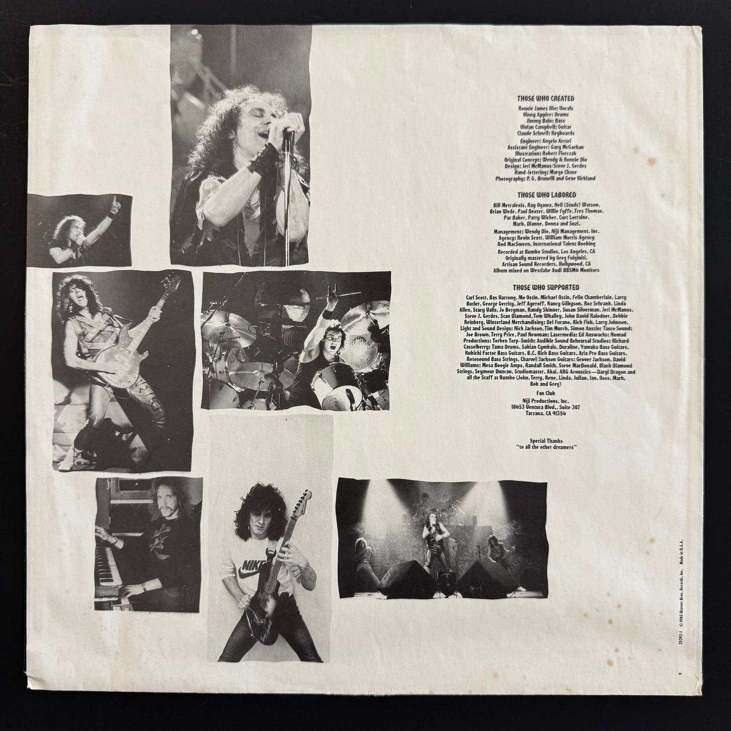Dio - Sacred Heart original LP - US pressing (used)