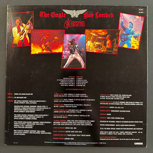 Saxon - The Eagle Has Landed (Live) original LP - Japanese pressing (used)