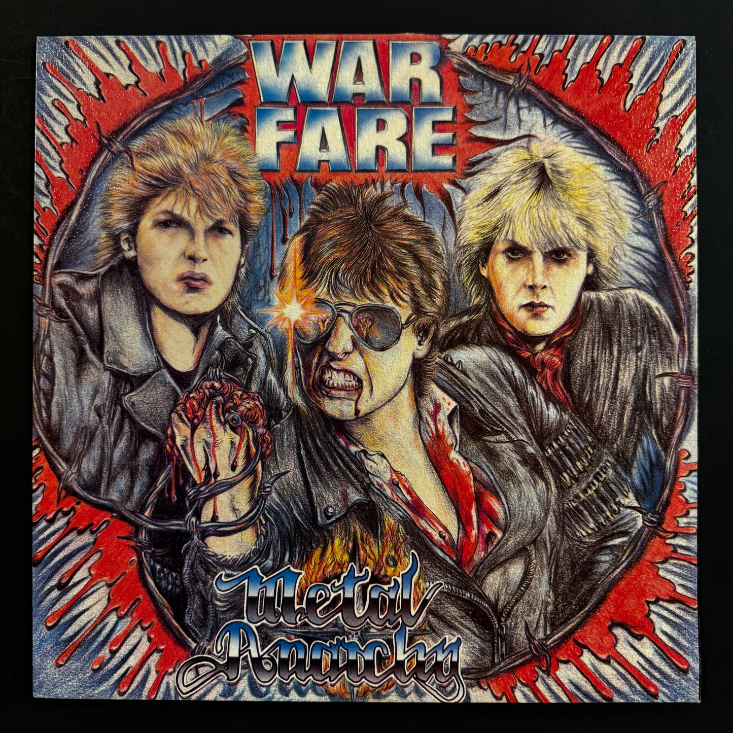 Warfare - Metal Anarchy original LP - UK pressing (used)