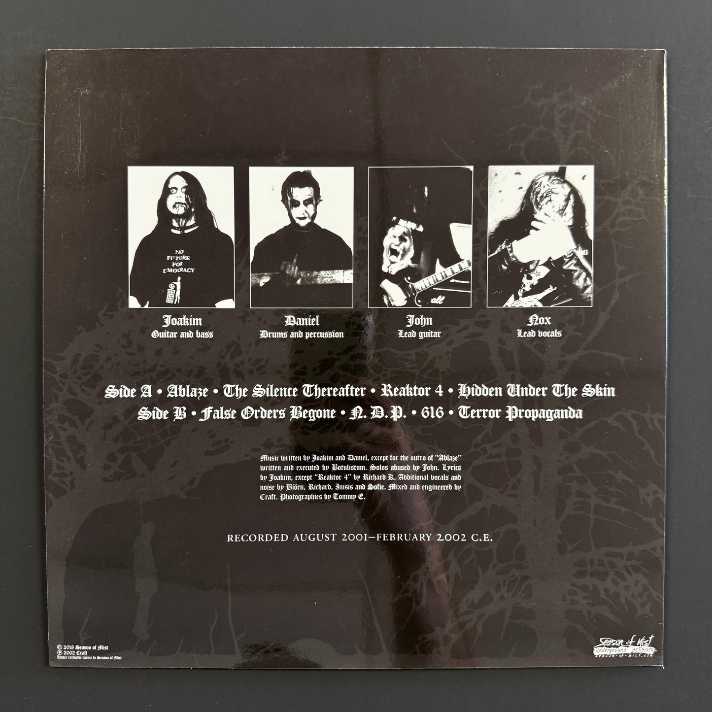 Craft - Terror Propaganda (Second Black Metal Attack) LP (used)