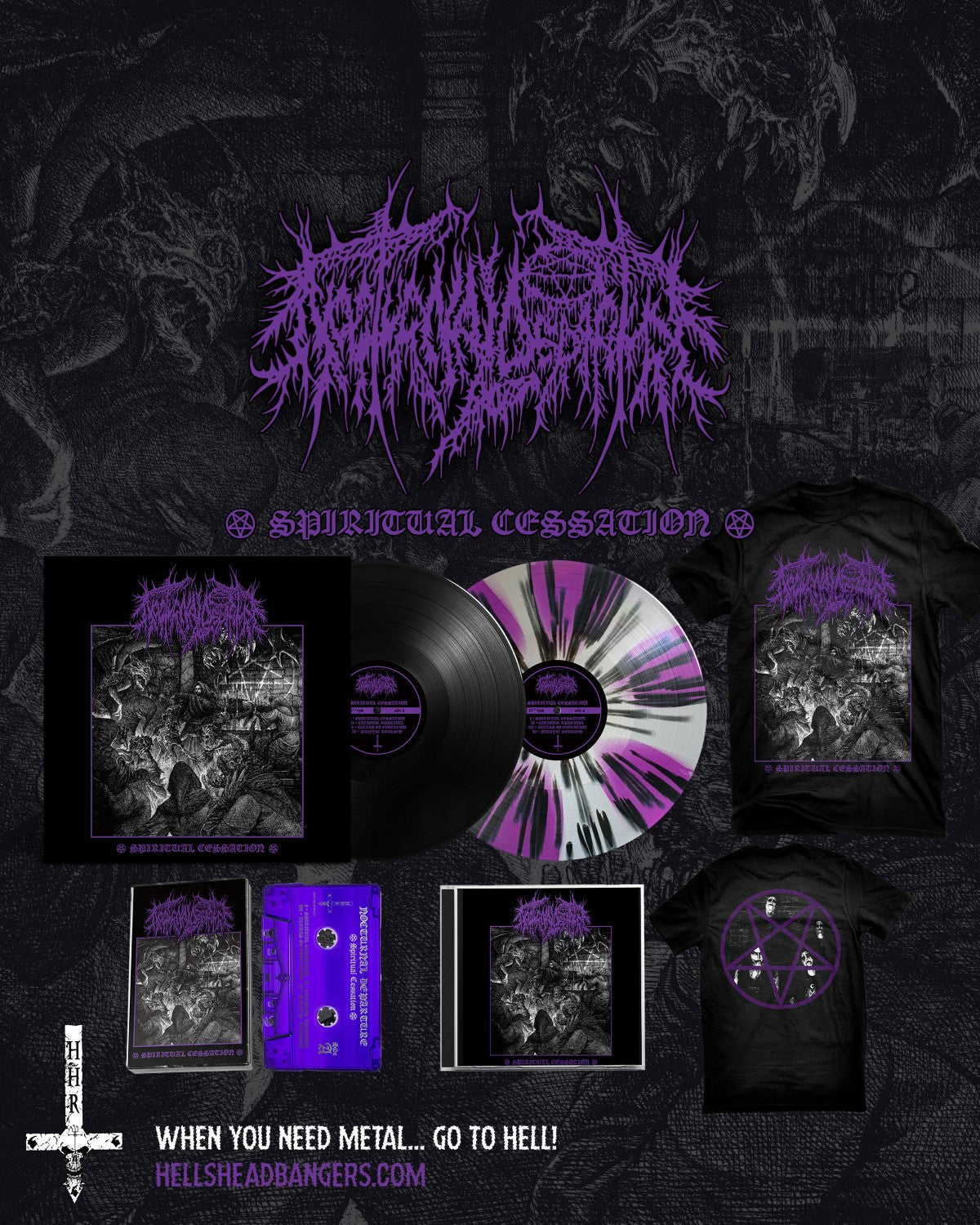 Nocturnal Departure - Spiritual Cessation LP