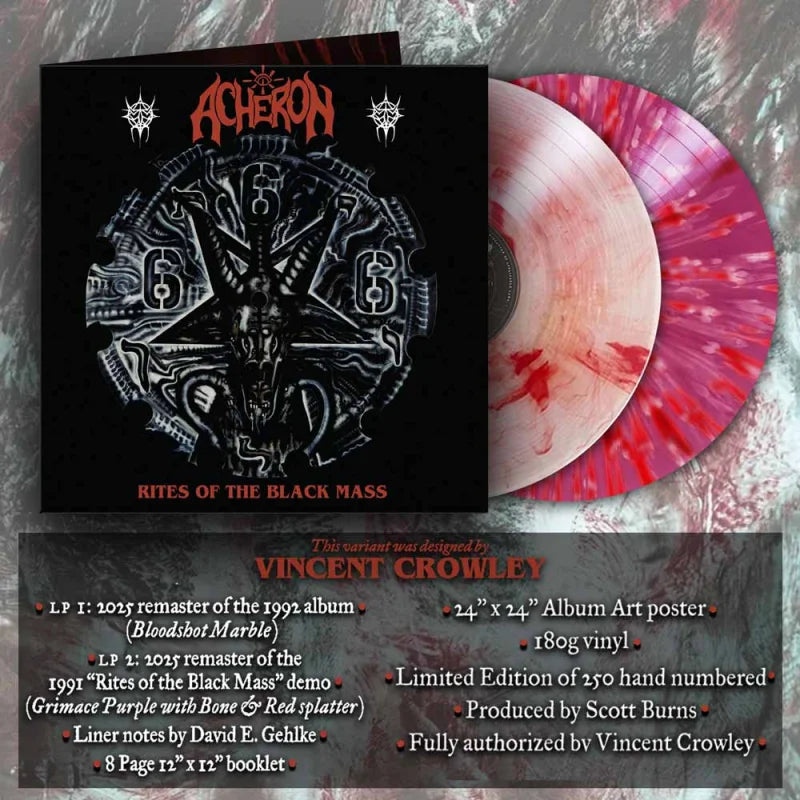 Acheron - Rites of the Black Mass double LP (Vincent Crowley designed variant)