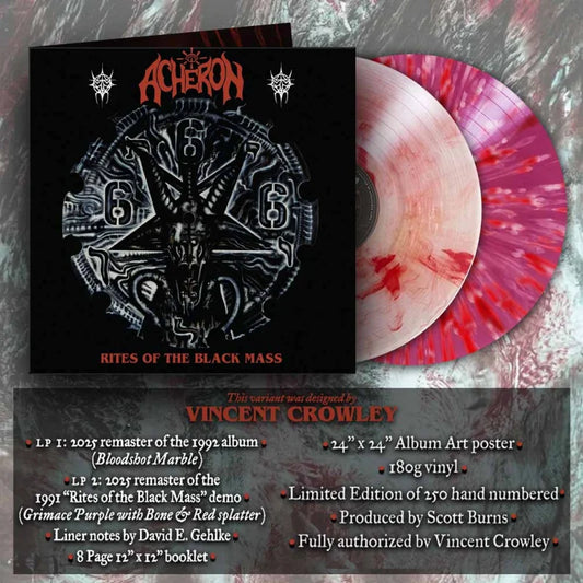 Acheron - Rites of the Black Mass double LP (Vincent Crowley designed variant)