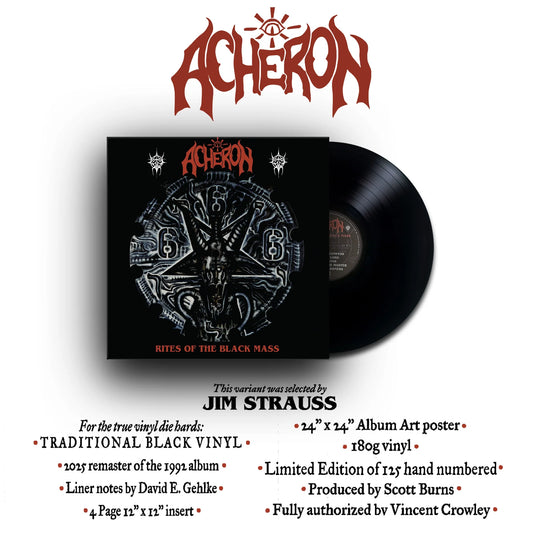 Acheron - Rites of the Black Mass LP (Jim Strauss designed variant)