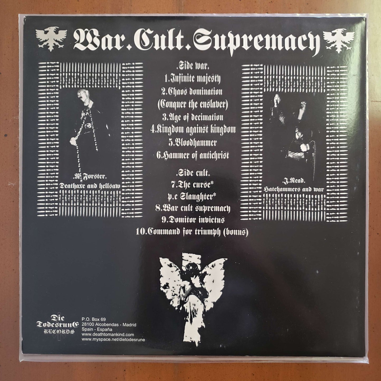 Conqueror - War.Cult.Supremacy - 2009 reissue LP