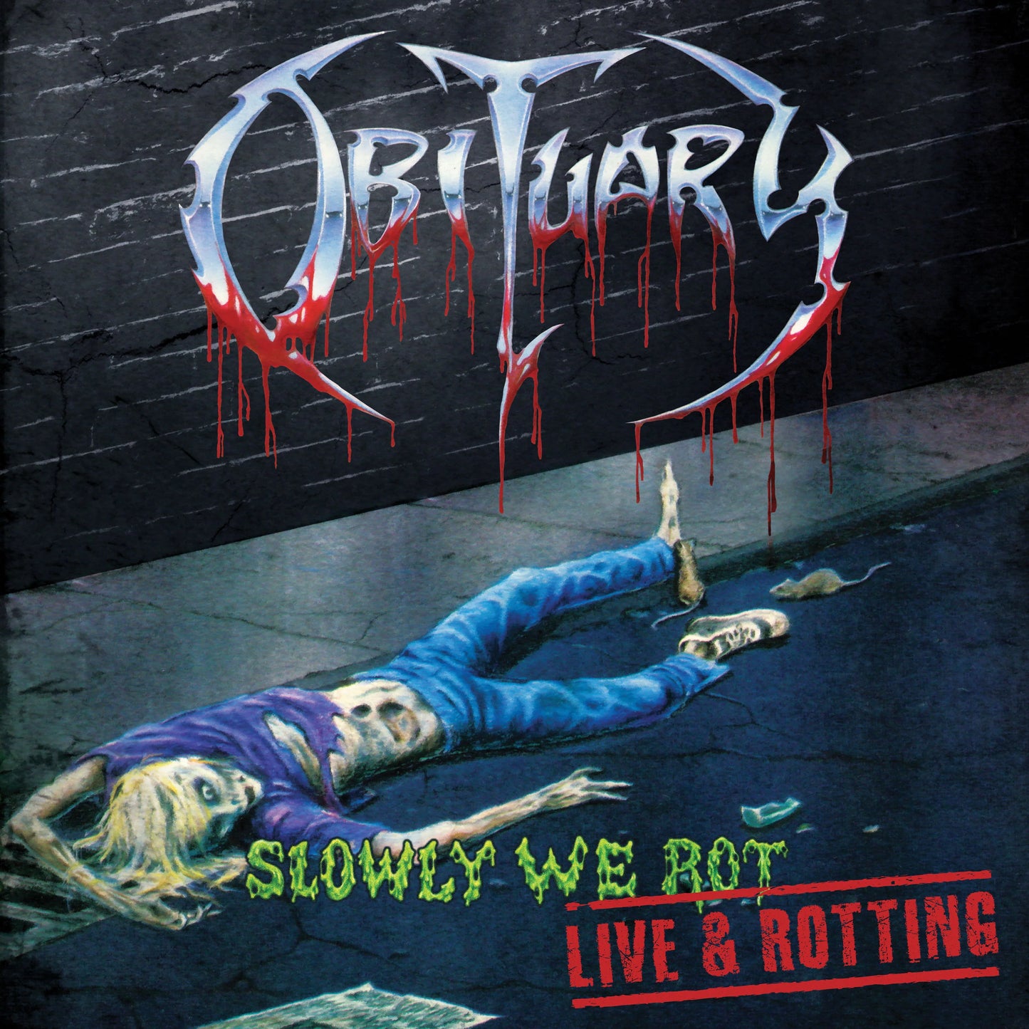 Obituary - Slowly We Rot - Live and Rotting LP