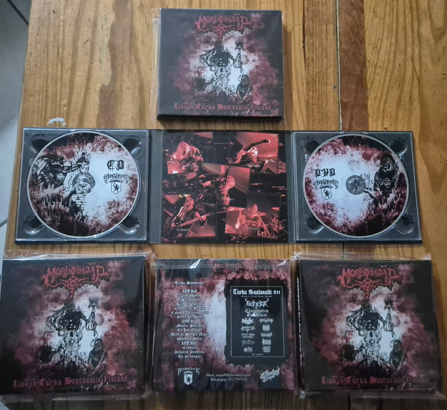 Morbosidad - Live in Turku Saatanalle Finland CD + DVD