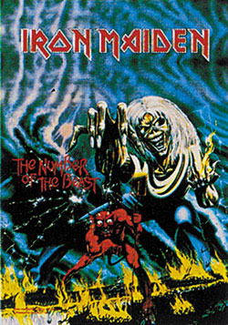 Iron Maiden - The Number of the Beast poster flag