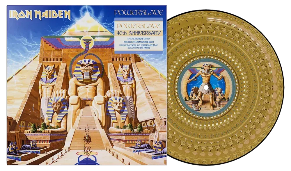 Iron Maiden - Powerslave LP (40th Anniversary Edition Zoetrope Vinyl)