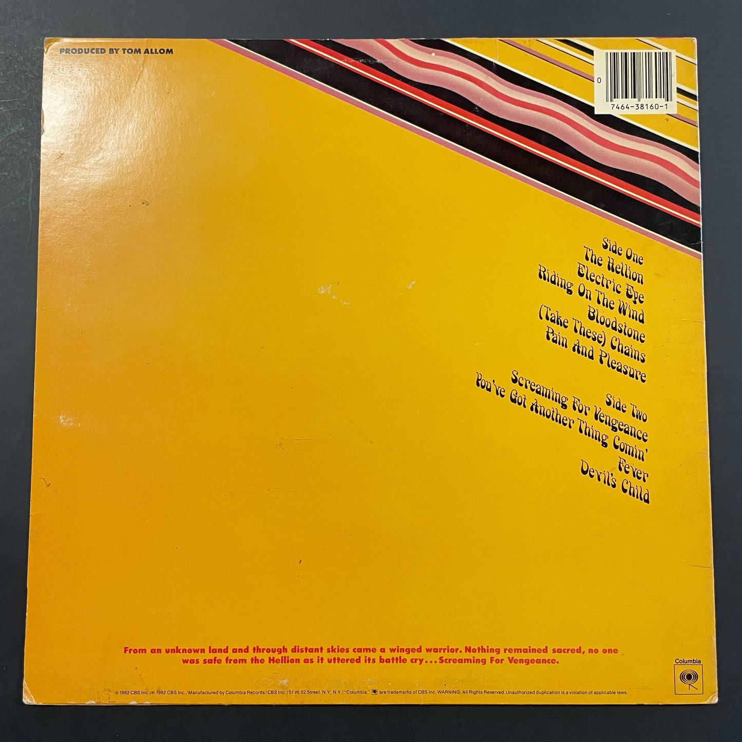 Judas Priest - Screaming For Vengeance original LP (used)