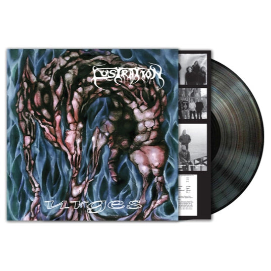 Lustration - "Urges" album cover with black vinyl.
