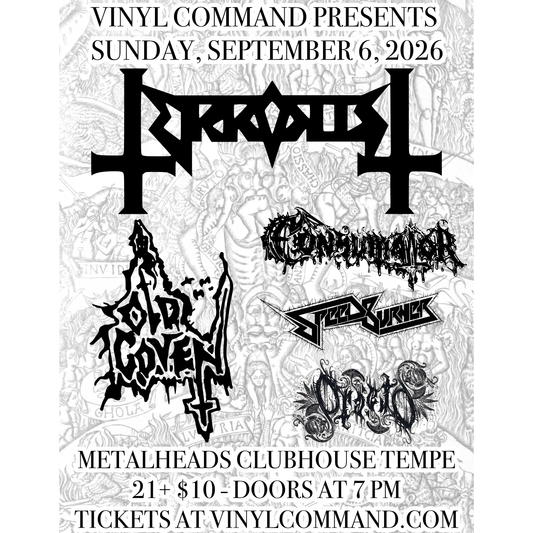 Terrorist, Old Coven, Consumator, SpeedBurner, Prieto live in Tempe, AZ - September 6, 2026 WILL CALL TICKET