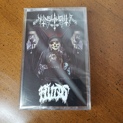 Nunslaughter / Fluids split cassette tape