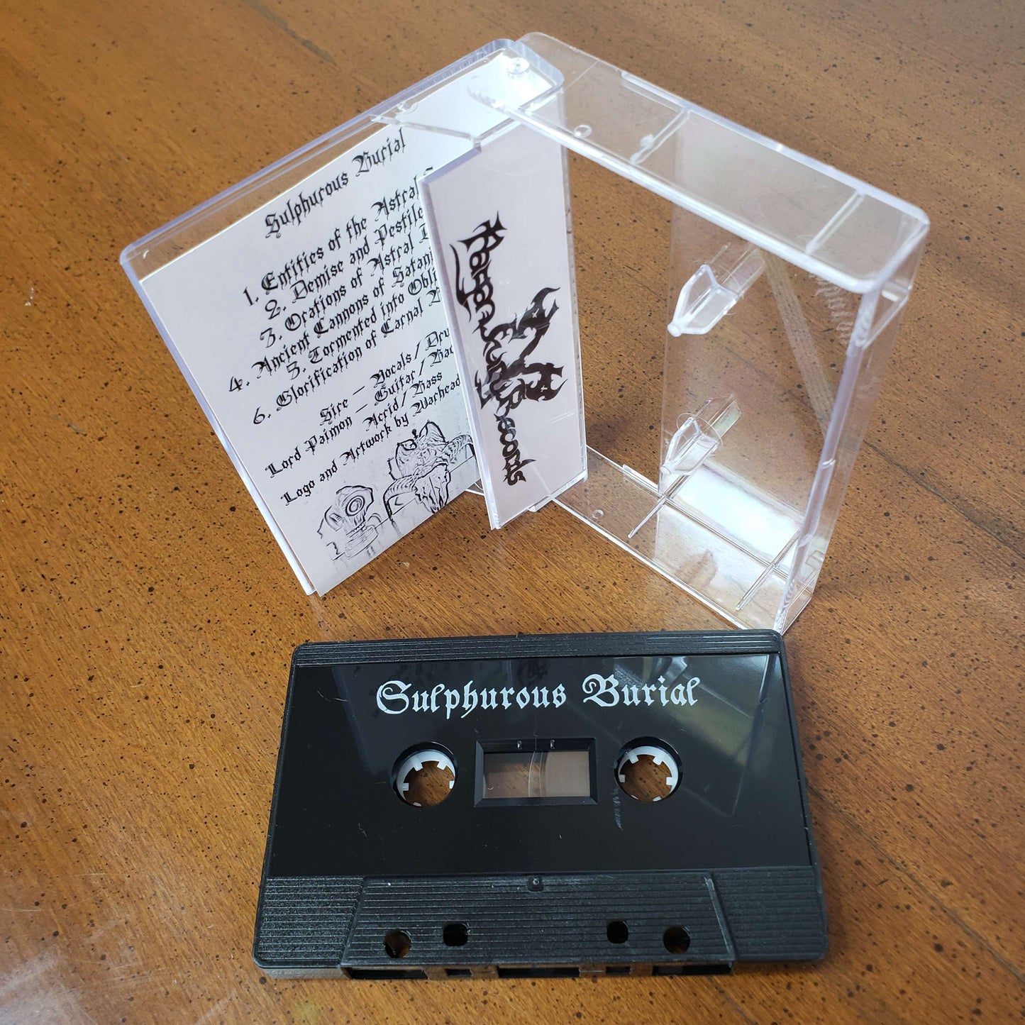 Sulphurous Burial - Demo cassette tape
