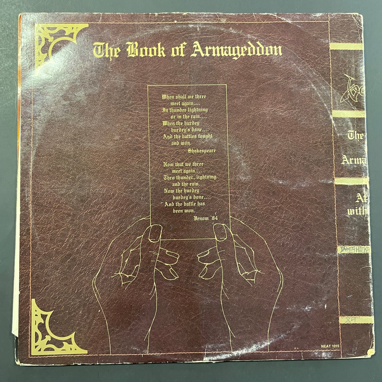 Venom - At War With Satan original LP (used)
