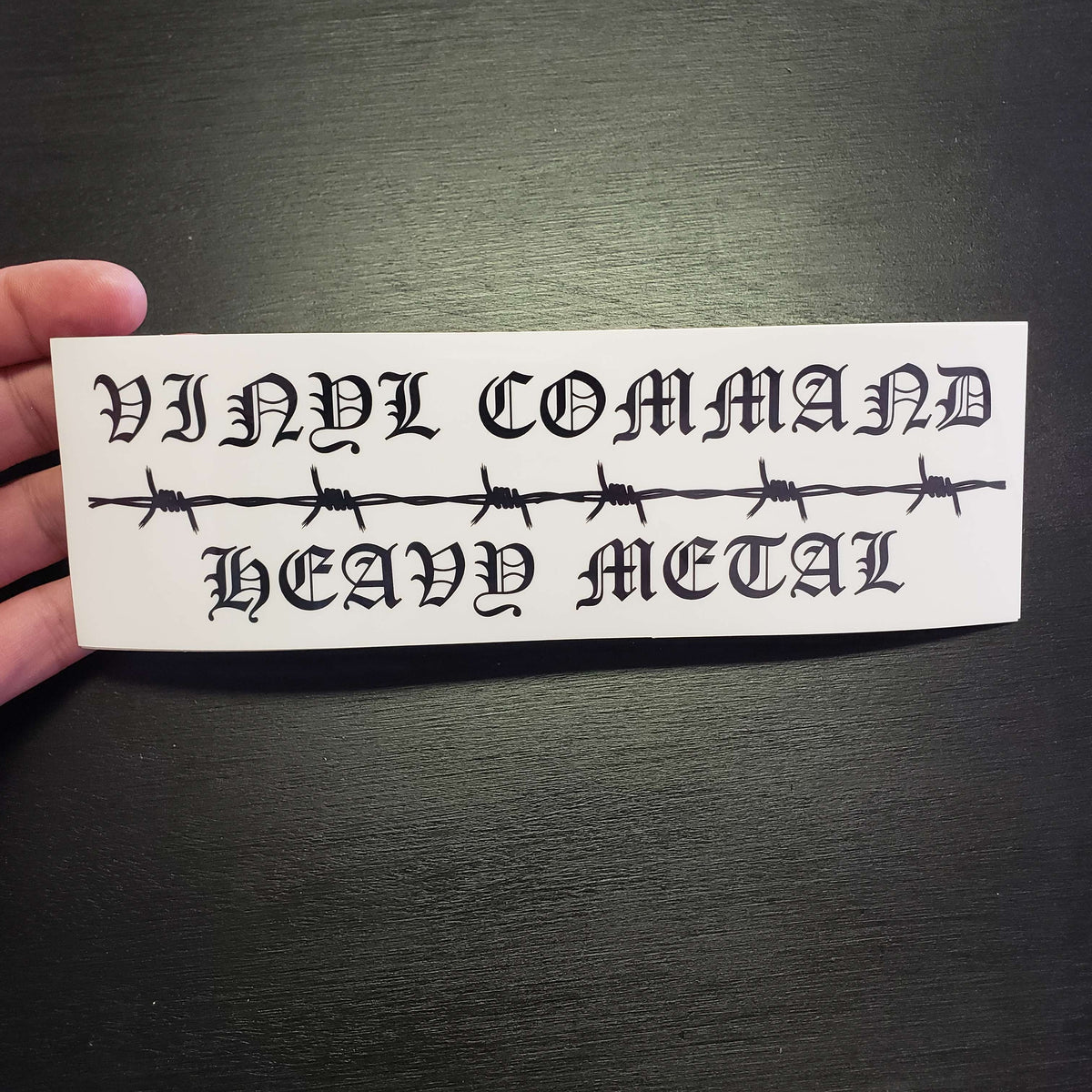 Vinyl Command sticker